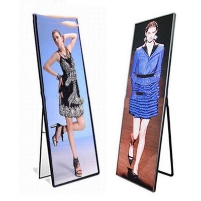 China Event Show Indoor Full Color LED Display Stand Poster Light Box 4500cd/㎡ Brightness supplier