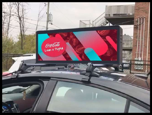 P4 Double-sided Taxi Screen 960mmX 320mm Full-color Outdoor Waterproof IP65