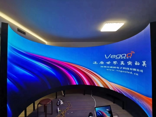 Curve SMD 3IN1 -1921 ICN 2037 P5 Outdoor Led Display With 140º Viewing Angle Brightness 6000cd/㎡