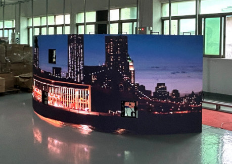 High Precision and Seamless Splicing Curved Rental LED Display for Exhibition IP43 Grade