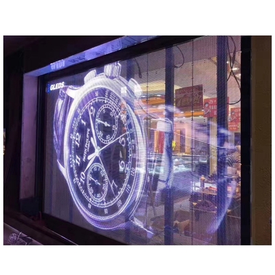 Advertising Pixel Pitch 3.91mm Transparent LED Display Screen for Glass Walls