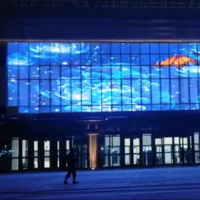 Transparent Led Screen 1000*500 1000*1000 Customize Size Indoor Series Glass Shopping Mall Fixed Or Hoisting