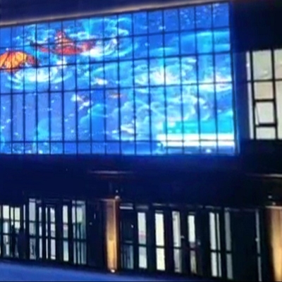 Transparent Led Screen 1000*500 1000*1000 Customize Size Indoor Series Glass Shopping Mall Fixed Or Hoisting