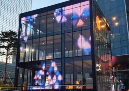 Transparent Led Screen 1000*500 1000*1000 Customize Size Indoor Series Glass Shopping Mall Fixed Or Hoisting