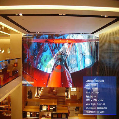 P4mm Indoor Full Color LED Display Broken Resistant 512mm×512mm×90mm