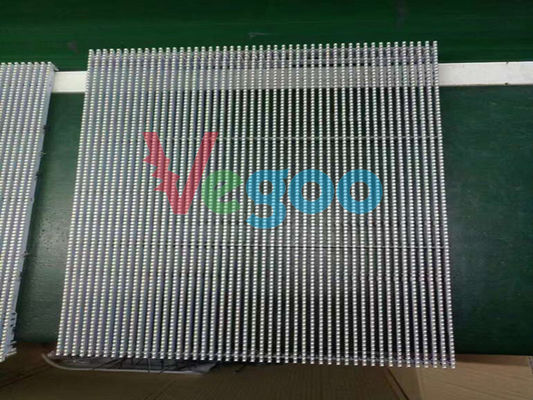 Outdoor Full Color 20mm Transparent LED Screen Dustproof AC 110V - 220V