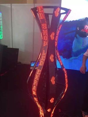 High Refresh Rate Flexible Led Screen Display Shockproof Lightningproof Led Panel P4