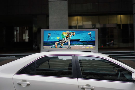 Professional P5 Taxi Top Digital Signage Taxi Top Sign 40000 Pixel/M2