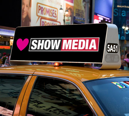 Light Weight 12v Taxi LED Display P5mm With 140º Viewing Angle