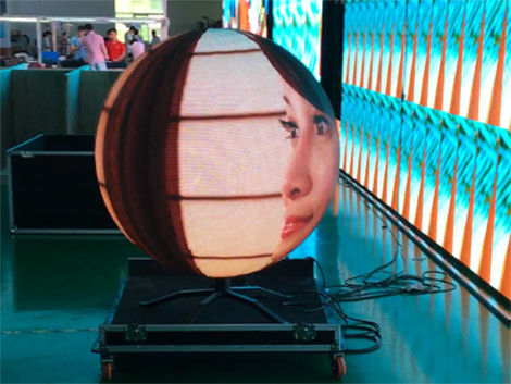 SMD P4 Indoor Full Color Sphere Led Ball Display Curved Led Panel