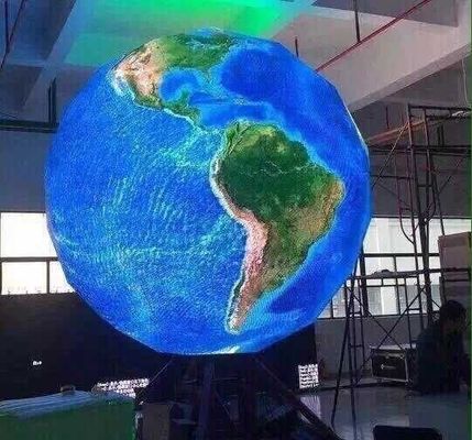 Flexible Ultra Thin 1R1G1B Ball LED Display P4 Indoor Led Screens
