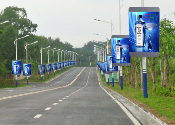 P5 Pole LED Display Outdoor Video Display Boards 1/8 Scan AC 85V - 264V