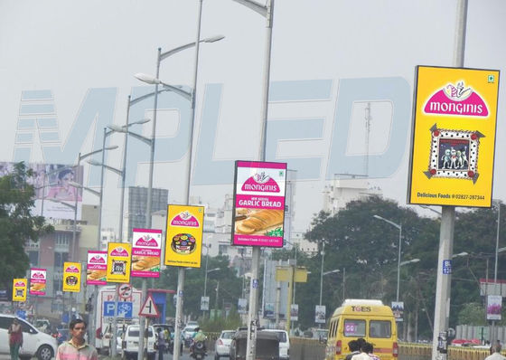 P5mm Street Pole LED Display Billboard Full Color Outdoor Digital Advertising Screens
