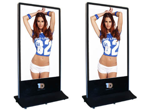 112x84 Resolution Floor Standing Led Digital Signage Displays CE / ROHS