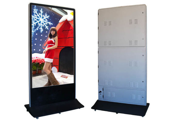 112x84 Resolution Floor Standing Led Digital Signage Displays CE / ROHS