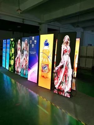 China Ethernet / WIFI SMD 3 In 1 2.571mm Poster Light Box Displays 1200cd/㎡ supplier
