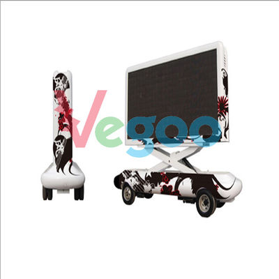 China High Refresh Rate P8 Taxi Advertising Signs Railer Mounted Led Screen supplier