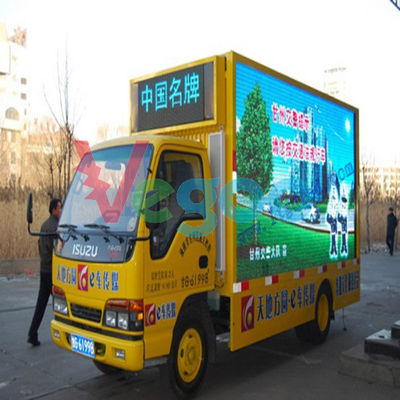 High Brightness Advertising P8 Outdoor Full Color LED Display Truck Mounted