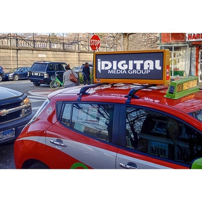 P4 Taxi Top Led Display 960mm*320mm Double-Side Ip65 4g/Wifi Control Taxi Roof Advertising Screen