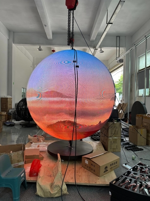 Indoor P2.5 diameter 1m sphere led ball screen conference room exhibition art show