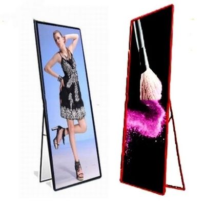 China Movable Indoor Full Color LED Display P2.5 Stand Poster Light Box 320x160mm supplier