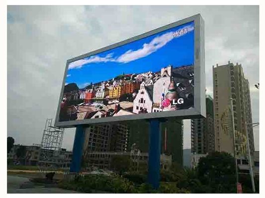 China 1R1G1B Outdoor Full Color Advertising Video Walls SMD1921 5000cd/㎡ Brightness supplier