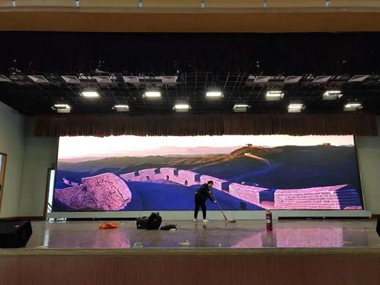 China P3.91 Led Video Panel Rental Indoor Die Casting Aluminum Cabinet 500x1000mm MBI5124 Chip supplier