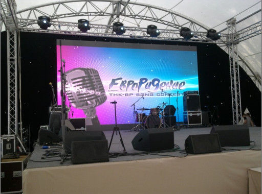 China Commercial Outside P6 LED Video Wall , Large LED Screens Rental For Stage supplier