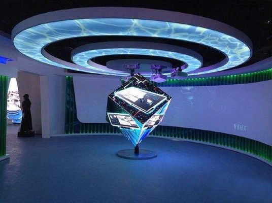 Customized CUBE Full Color Led Display , Seamless Splicing Picture Module 160mm*160mm