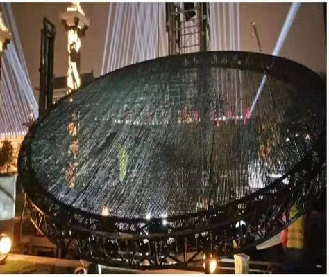 Outdoor LED Flexible Mesh Screen,Curtain LED display, Curtain video wall IP66, P31.25 Light weight , Applicated
