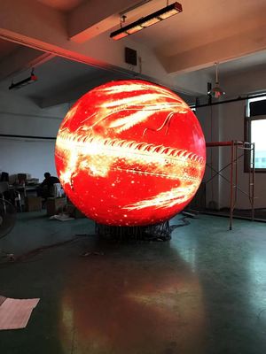 Ball Led Display Globe Screen Pixel Pitch 4 Mm Diameter 3 M Seamless Splicing