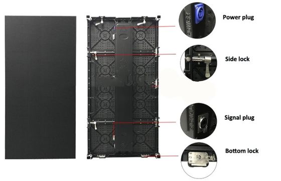 Digital Videos Stage LED Screens , Bright P4.81 Rental LED Display Panel