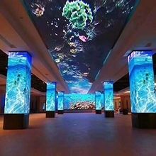 Indoor  LED Display Cube Column P2.5 Module size 320mm*160mm  Pixel Density 160000 Right Angle Cabinets