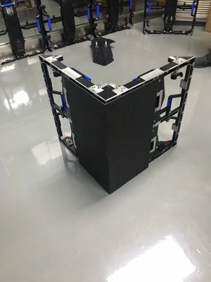 Outdoor Full Color Led Display P 4.81 Right Angle , Cubic Column Construction Application