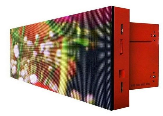 China Led Advertising Board Outdoor P5 Module Size160x160mm  Customized Iron Red Grey Black Cabinet supplier