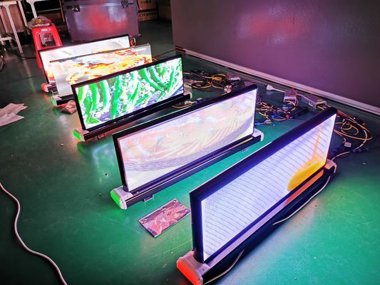 High Brightness Car Roof Top Taxi LED Display Screen Outdoor Advertising Sign P2.5 P3 P4.81 P5 Full Color 3G 4G