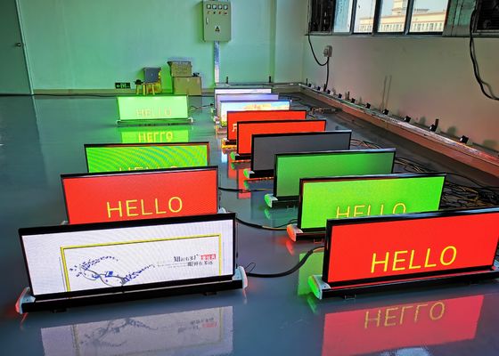 High Brightness Car Roof Top Taxi LED Display Screen Outdoor Advertising Sign P2.5 P3 P4.81 P5 Full Color 3G 4G