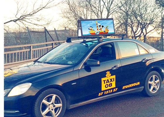 High Brightness Car Roof Top Taxi LED Display Screen Outdoor Advertising Sign P2.5 P3 P4.81 P5 Full Color 3G 4G