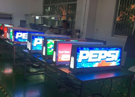 High Brightness Car Roof Top Taxi LED Display Screen Outdoor Advertising Sign P2.5 P3 P4.81 P5 Full Color 3G 4G