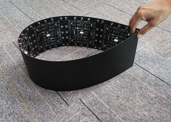 P2 Flexible Video Advertising Indoor Led Screen Curved Cylinder Display Integrated Forming Light And Thin Module
