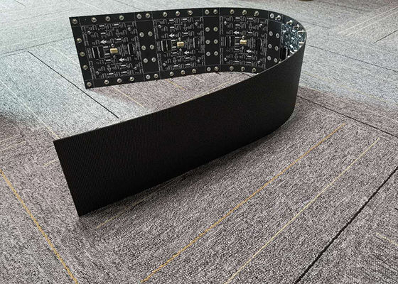 P2 Flexible Video Advertising Indoor Led Screen Curved Cylinder Display Integrated Forming Light And Thin Module
