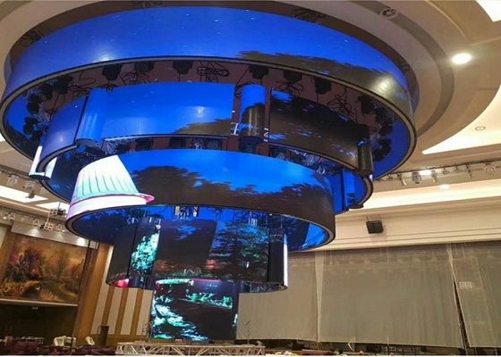 Indoor Creative 4mm 256mmx128mm Flexible LED Screen