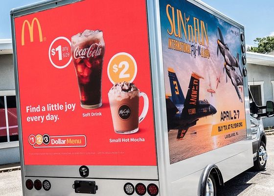 Truck Trailer IP65 P8 Mobile Advertising LED Display