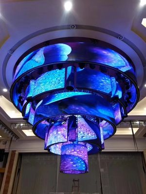 Indoor Flexible P2.5 mm LED Display Video Wall Customized Size Free Style Creative Display