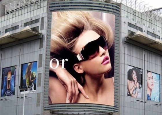 Wall-mounted Fixed Advertising LED Display with 960 x 960mm Cabinet Size and Full Color