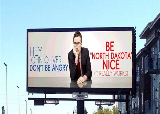 Wall-mounted Fixed Advertising LED Display with 960 x 960mm Cabinet Size and Full Color