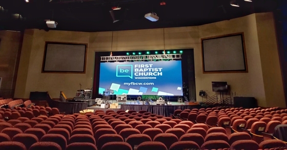 Conference Studio Church Indoor LED Display P1.86 with High Brightness and Quick Set-up
