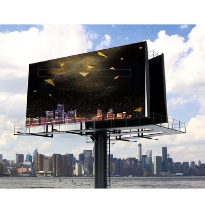 China Outdoor LED Display P10 OOH Advertising Billboard High Brightness Waterproof level Wide Viewing Angle Front&amp;Back Service supplier