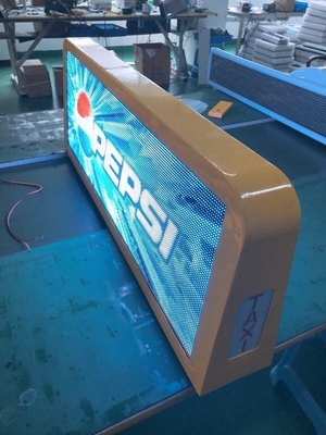 P4 P5 P6.67 AC 12-36V Outdoor LED Display for High Brightness Taxi-Top Advertising
