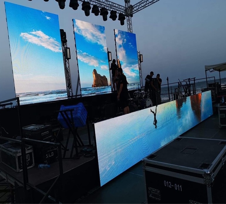 Outdoor Rental LED Display P3.91 with ICN2038S Driver IC Lightweight and Waterproof